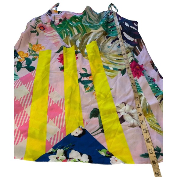 NEW ASOS‎ Strappy Botanical Mini Dress Short Lightweight Flowy Multicolor 12 P - Picture 7 of 16
